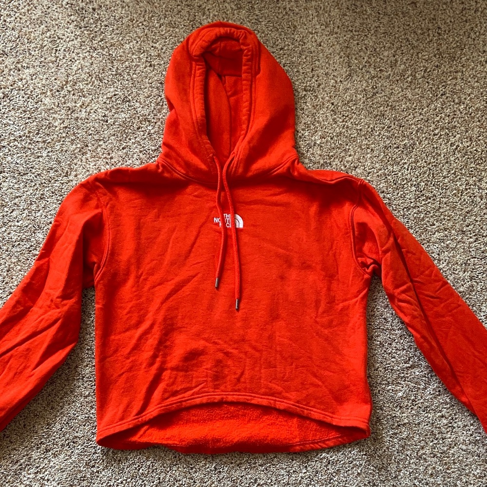 The North Face Vibrant Red Cropped Pullover